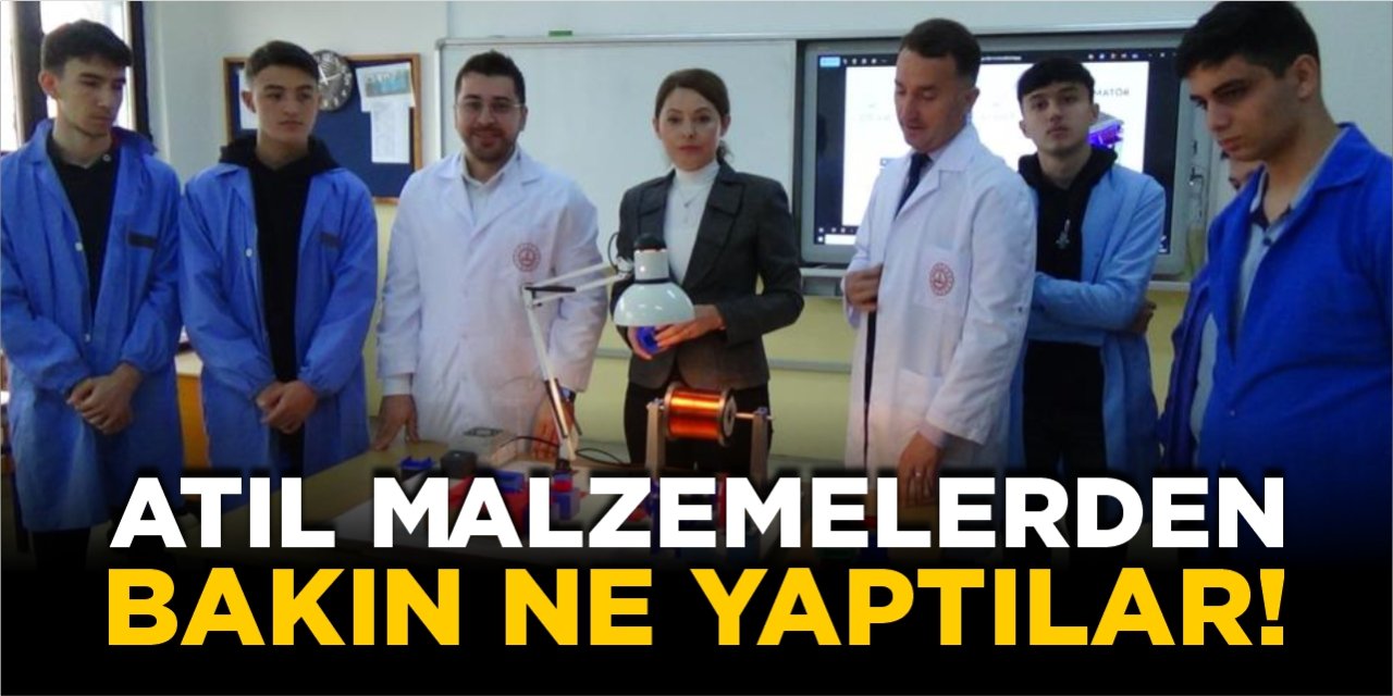 Atıl malzemelerden bakın ne yaptılar!