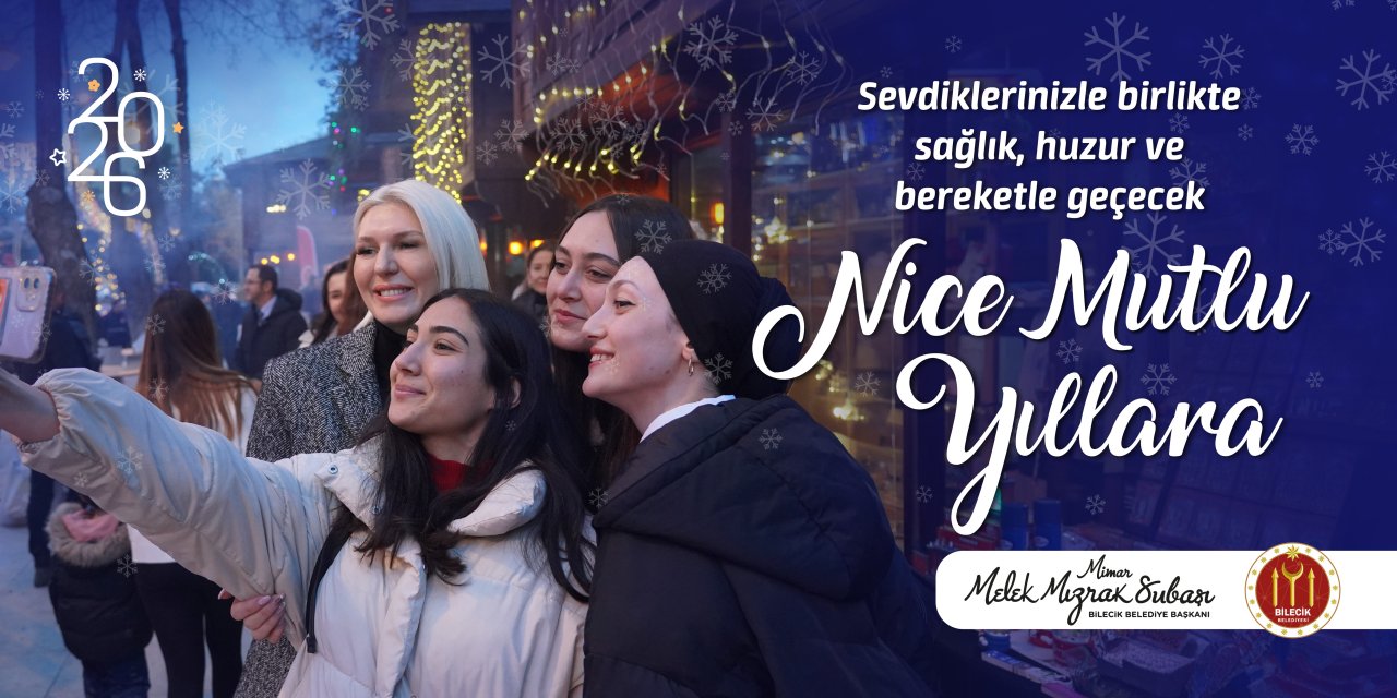 BİLECİK BELEDİYE BAŞKANLIĞI 2026 YENİ YIL KUTLAMA İLANI