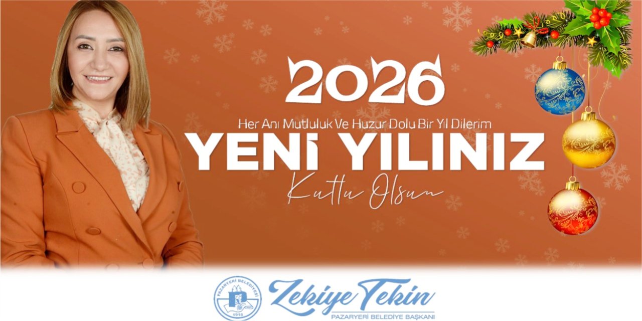 PAZARYERİ BELEDİYE BAŞKANLIĞI YENİ YIL KUTLAMA İLANI