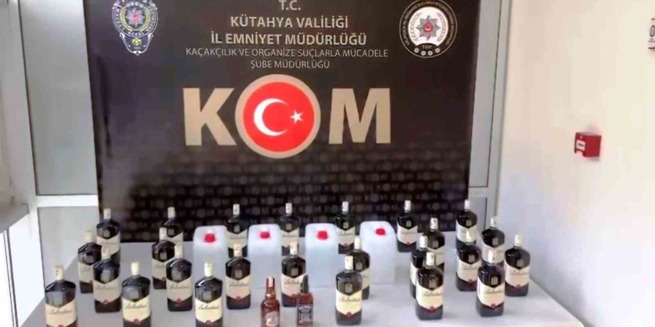 41 Litre Kaçak Alkollü İçki Ele Geçirildi