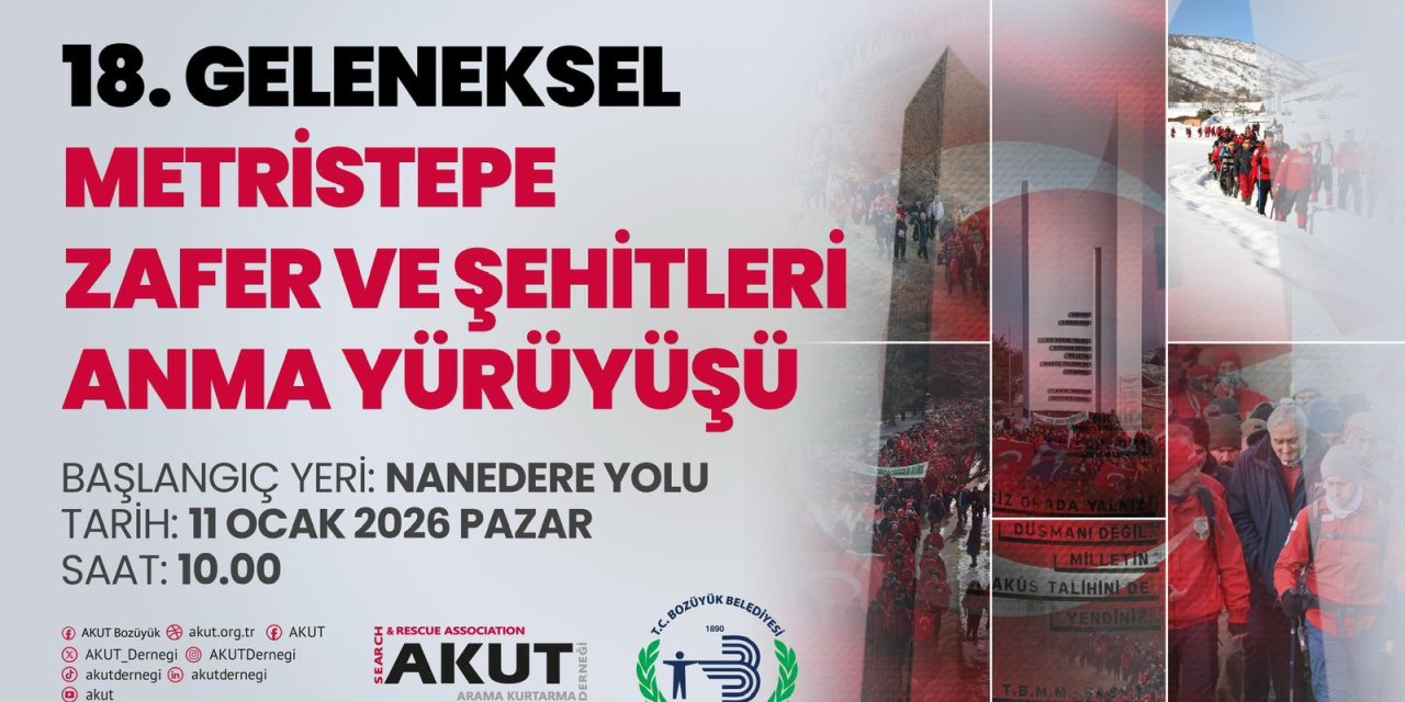 Metristepe Yürüyüşü Yapılacak