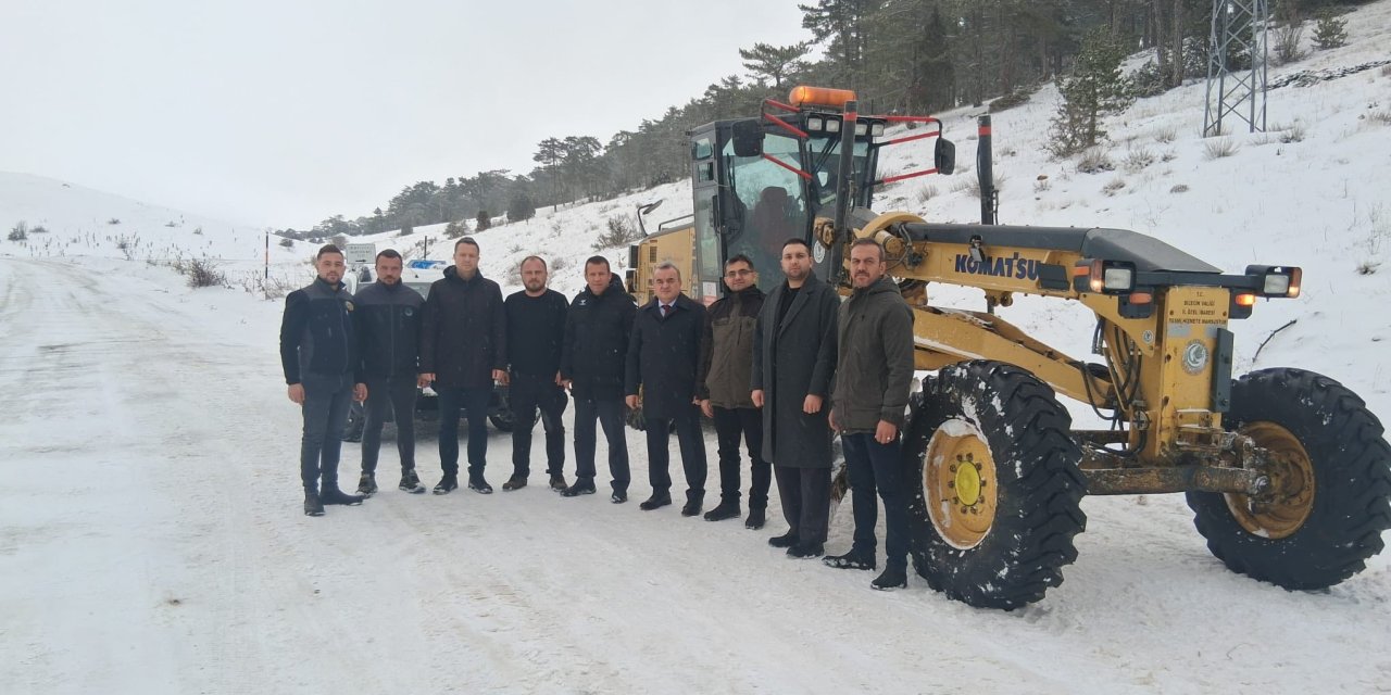 Köy Yollarında Karla Mücadele