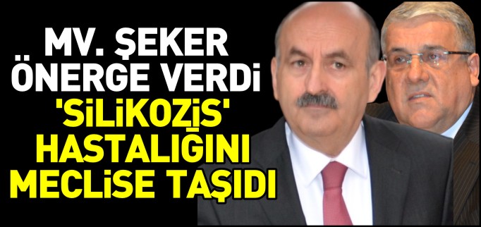 ŞEKER ’SİLİKOZİS’ HASTALIĞINI MECLİSE TAŞIDI