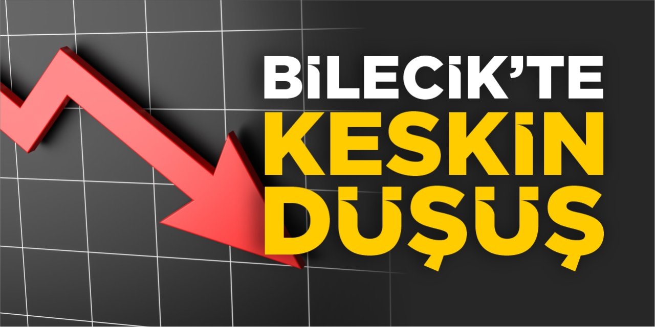Bilecik’te keskin düşüş!