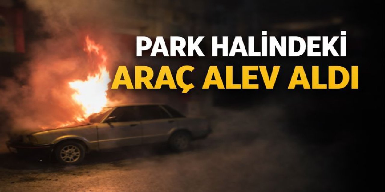 Park Halindeki Araç Alev Aldı!