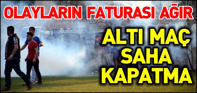 OSMANELİ GENÇLERBİRLİĞİSPOR’A 6 MAÇ SAHA KAPATMA CEZASI
