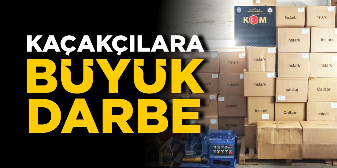 Kaçakçılara büyük darbe