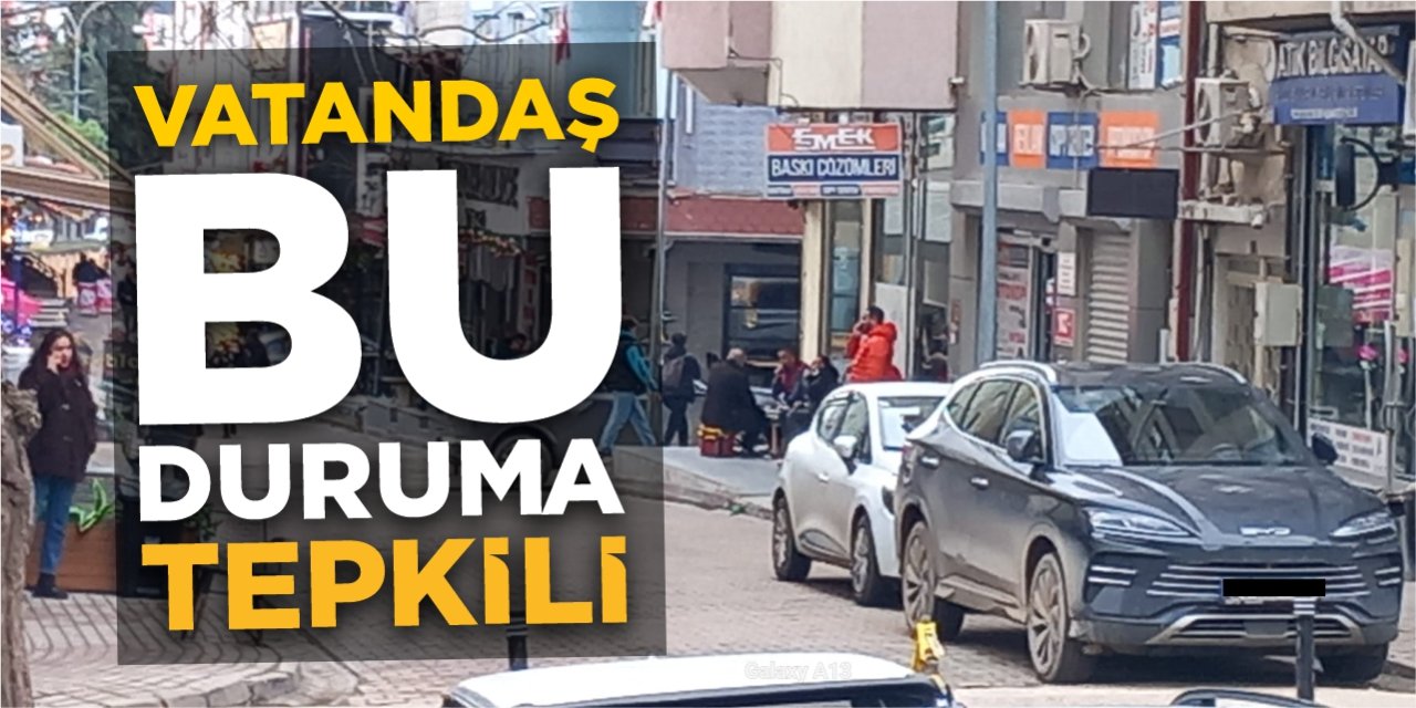 Trafiğe kapalı alana araç girişine tepki!