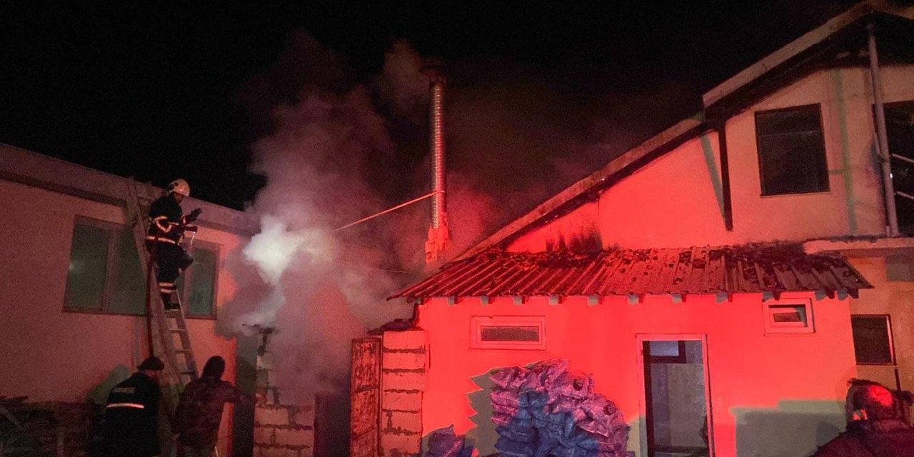 Mermer Fabrikasında Yangın