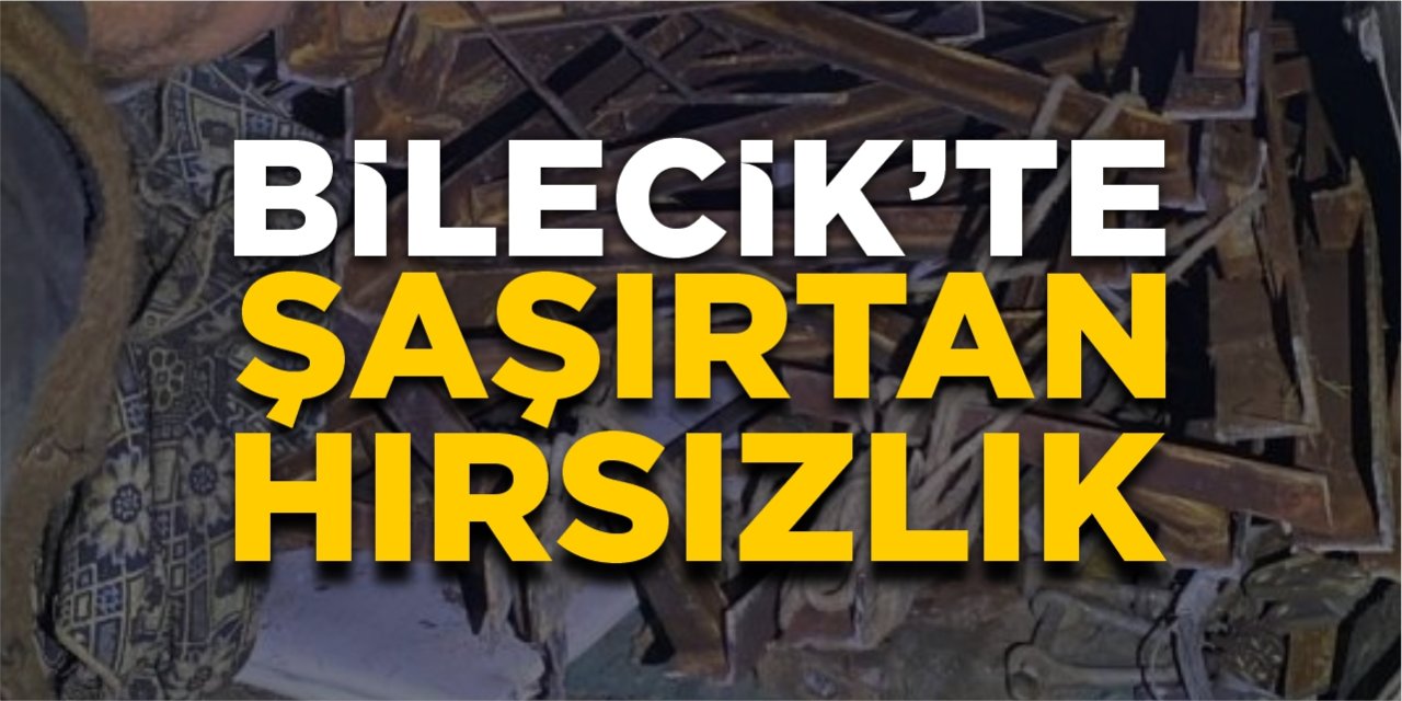 Bilecik'te şaşırtan hırsızlık!