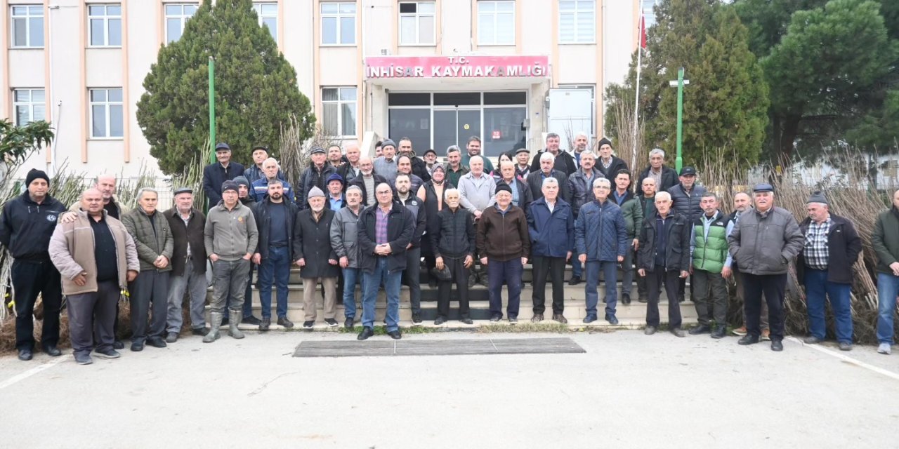 İnhisar'da Üreticilere Fidan Dağıtıldı