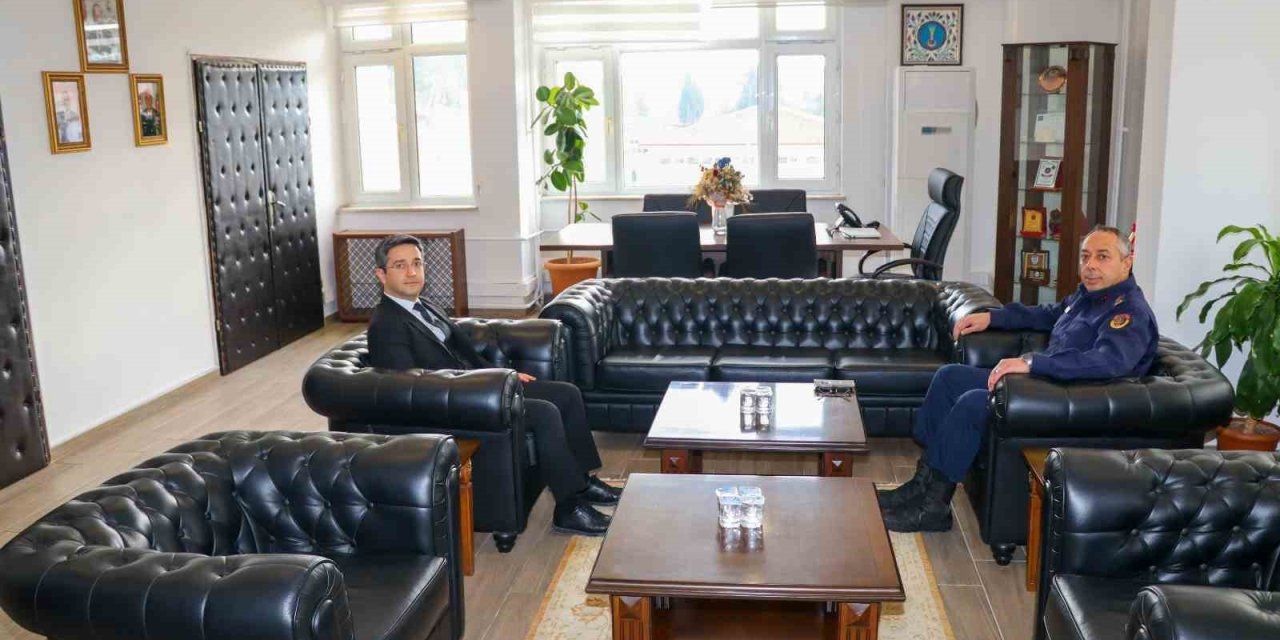Bilecik’te Kurum Müdürlerinden Jandarma Komutanı Vanlı’ya Ziyaret