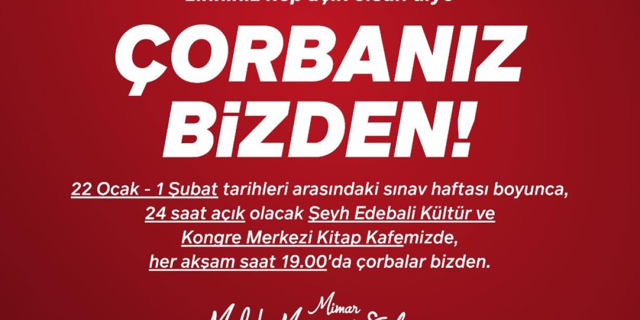 Öğrencilere Ücretsiz Çorba İkramı