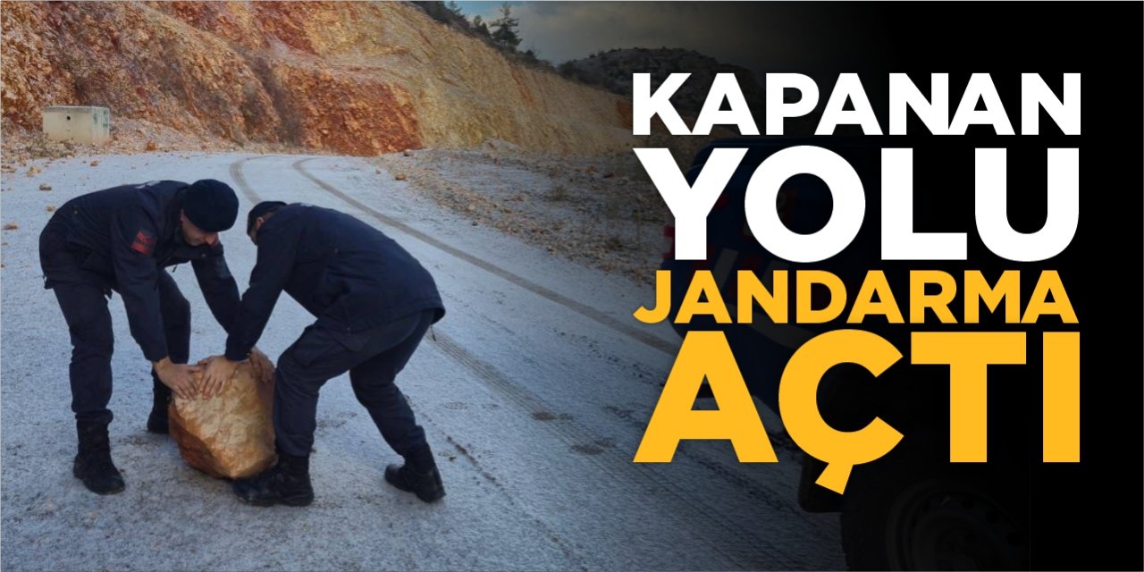 Kapanan Yolu Jandarma Açtı