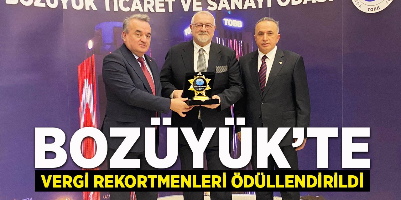 Bozüyük'te Vergi Rekortmenleri Ödüllendirildi