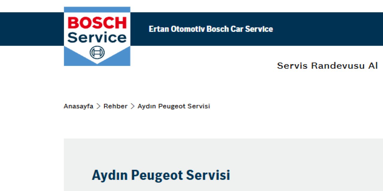 Aydın Peugeot Servis Hizmetleri ile Aracınız Güvende