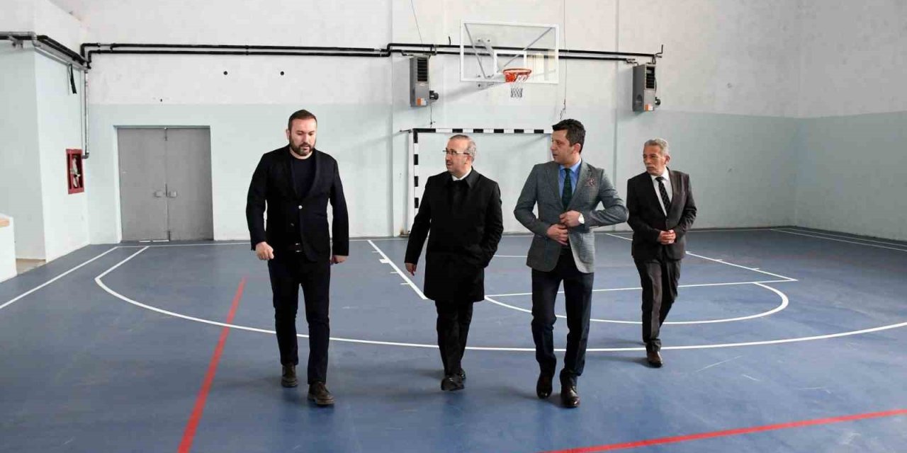 Yükümlülerin Temizlediği Lisenin Fiziki İmkânları Değerlendirildi