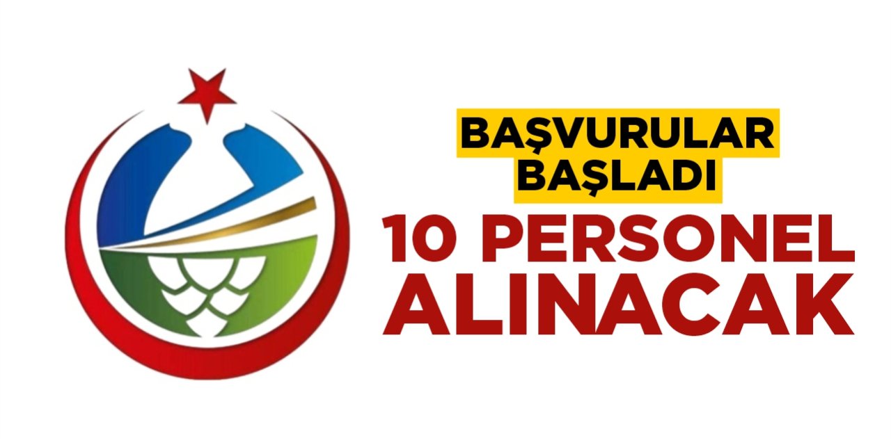 Pazaryeri'nde 10 personel alınacak