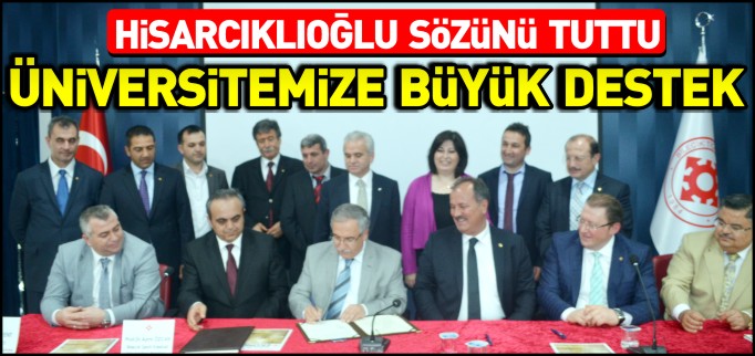 ÜNİVERSİTEMİZE BÜYÜK DESTEK
