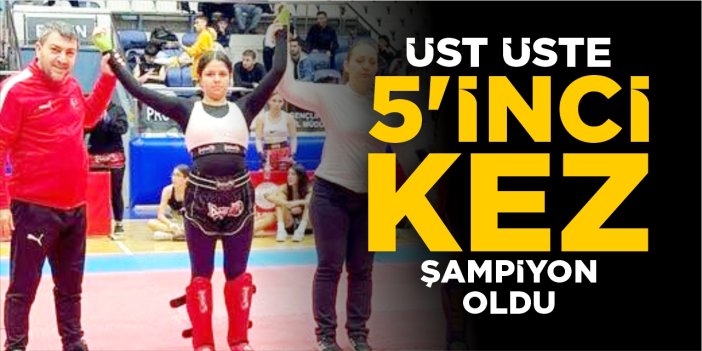 Üst üste 5'inci kez şampiyon oldu