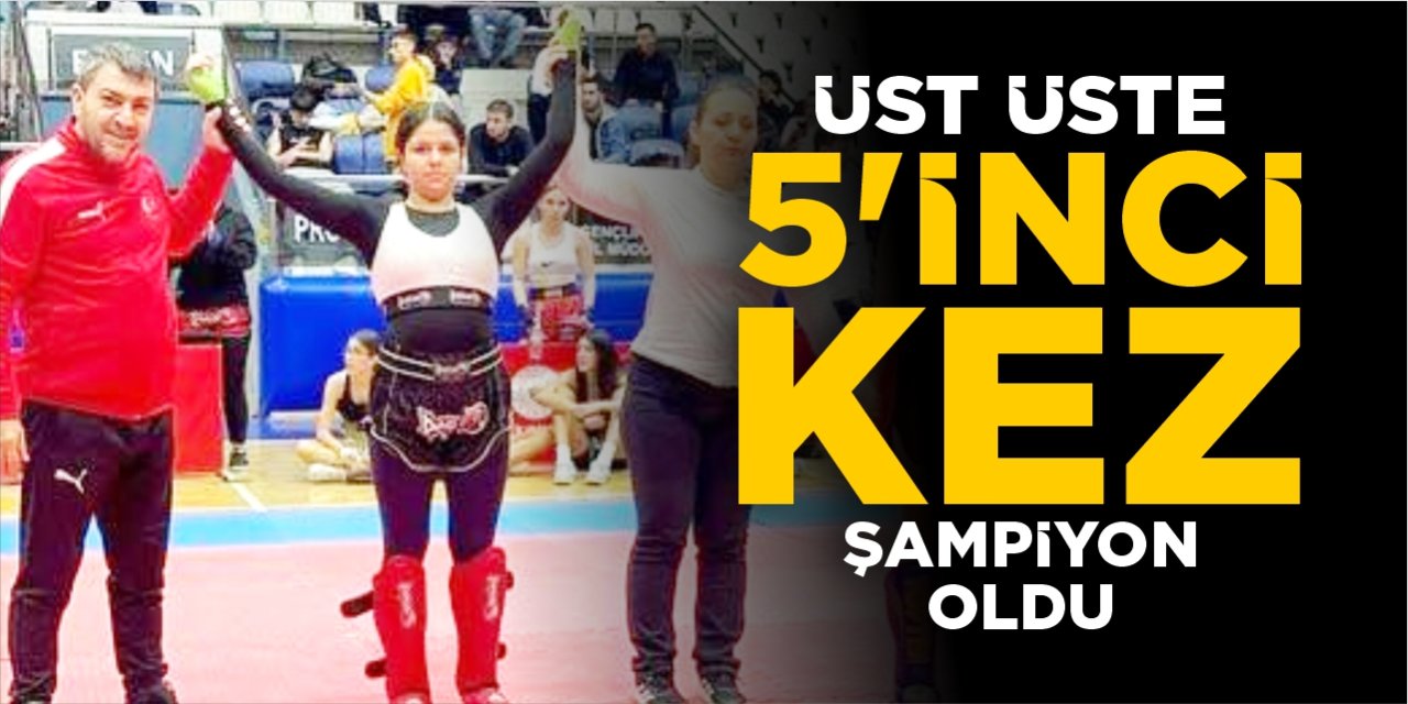 Üst üste 5'inci kez şampiyon oldu