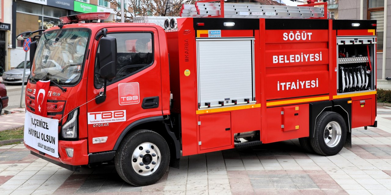 Söğüt'e Yeni İtfaiye Aracı