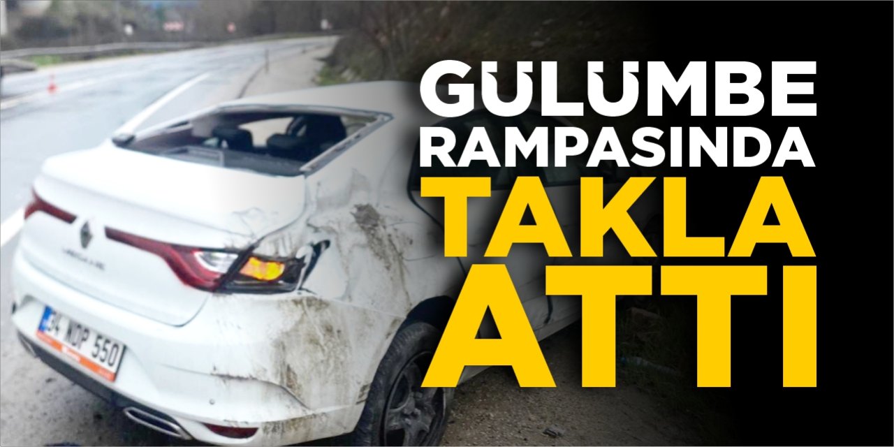 Gülümbe rampalarında takla attı!