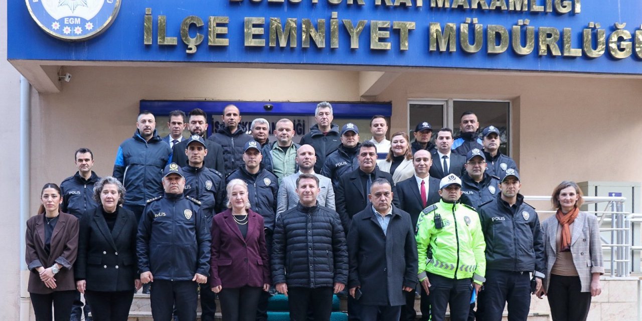 Müdür Çağlar'dan İlçe Emniyet Müdürlüğü'ne Ziyaret