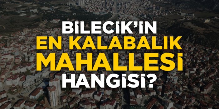 Bilecik’in en kalabalık mahallesi hangisi?