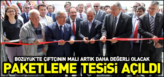 PAKETLEME TESİSİ AÇILDI