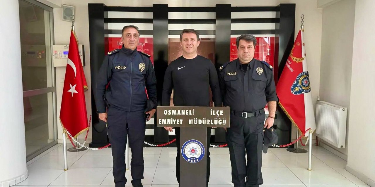 Müdür Çağlar'dan Osmaneli İlçe Emniyet Müdürlüğü'ne Ziyaret