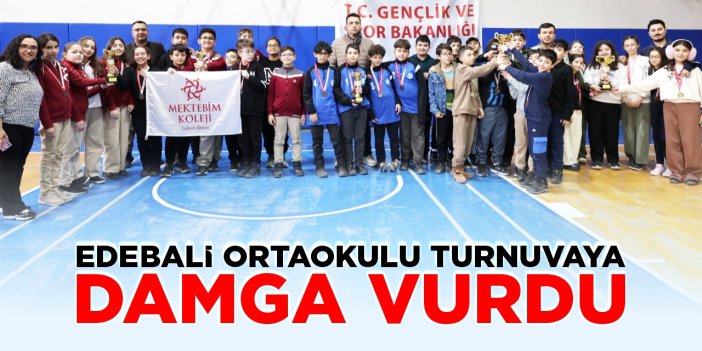 Edebali Ortaokulu turnuvaya damga vurdu