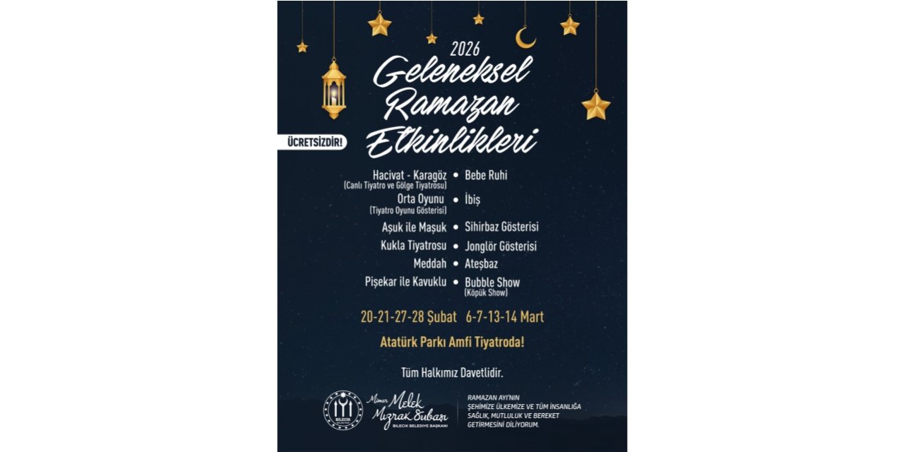 Bilecik Belediyesi'nden geleneksel Ramazan etkinlikleri