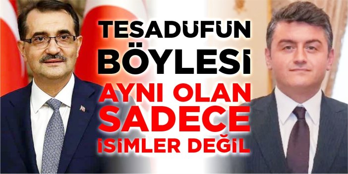 Tesadüfün böylesi!