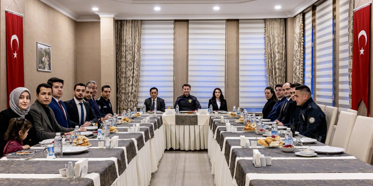 Müdür Çağlar, Polisevi’nde Rütbeli Personelle Buluştu