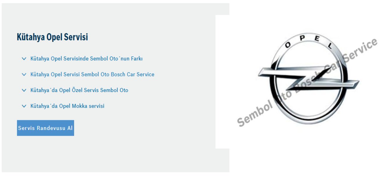 Kütahya’da Opel Bakım ve Onarımda Doğru Servis