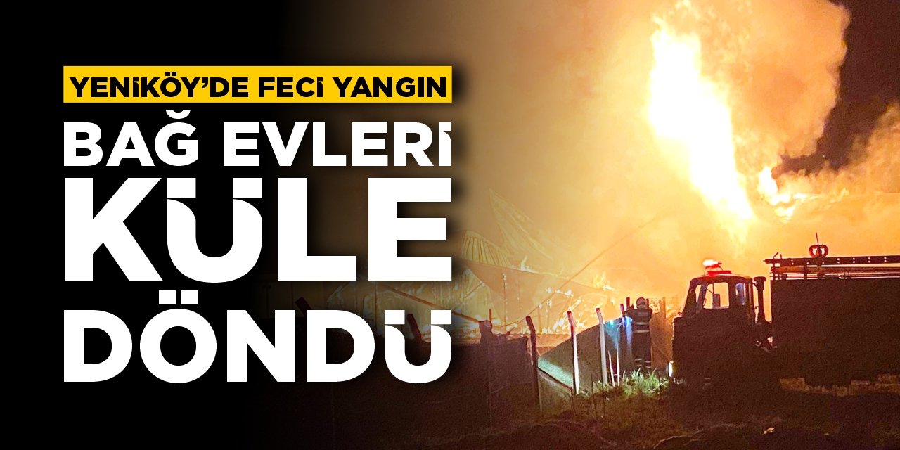 Bağ evleri küle döndü!