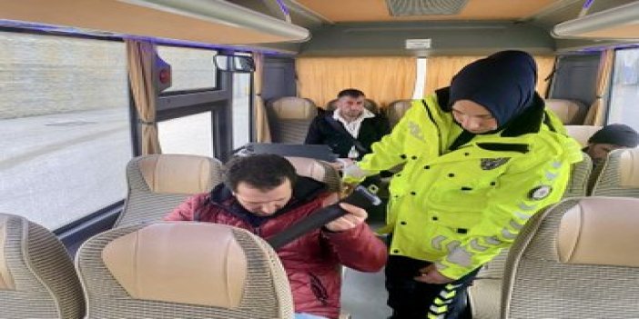 Ekipler Otobüsleri Denetledi