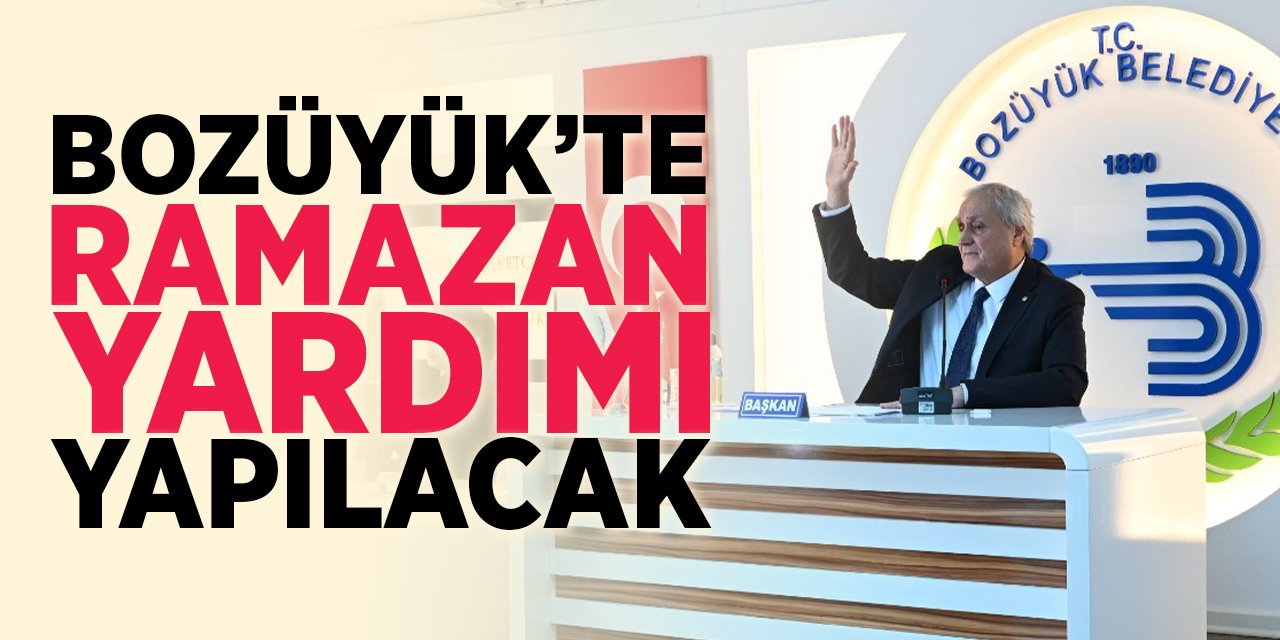 Bozüyük'te Ramazan Yardımı Yapılacak