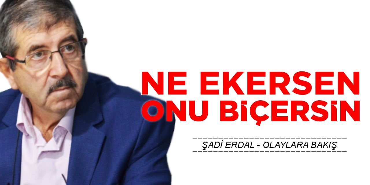 NE EKERSEN ONU BİÇERSİN
