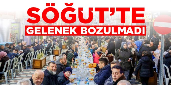 Söğüt’te geleneksel esnaf iftarı