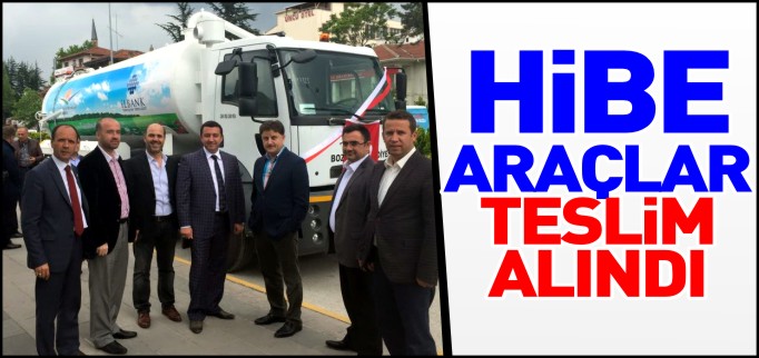 BOZÜYÜK BELEDİYESİ’NE VERİLEN HİBE ARAÇ TESLİM ALINDI