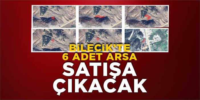 Bilecik’te 6 arsa satışa çıkacak