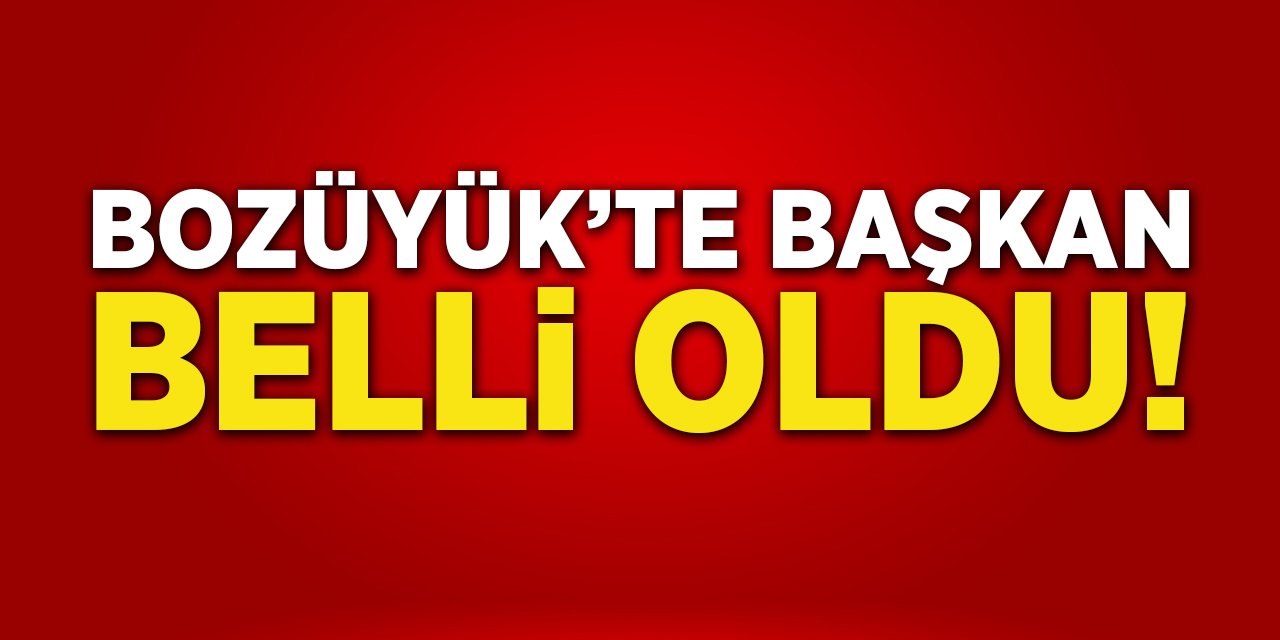 Bozüyük'te Başkan Belli Oldu!