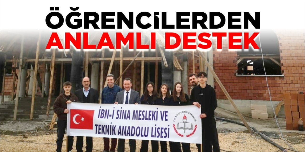 Öğrencilerden anlamlı destek
