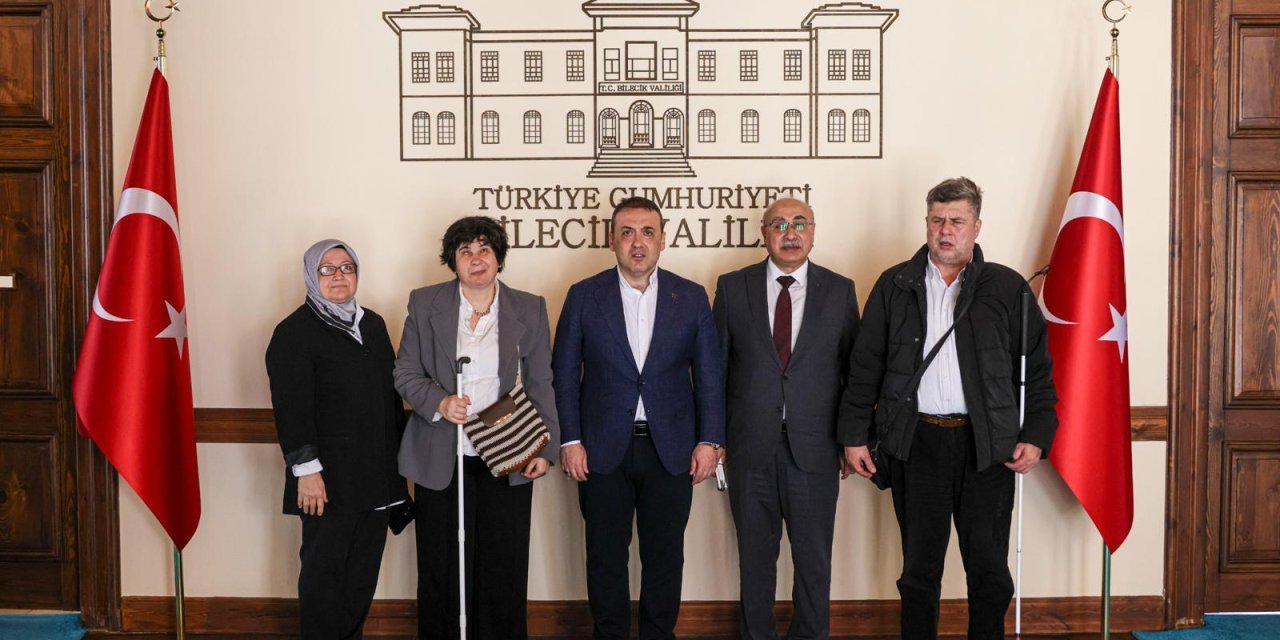 Altı Nokta Körler Derneği Genel Başkanı Dugan’ın Bilecik temasları