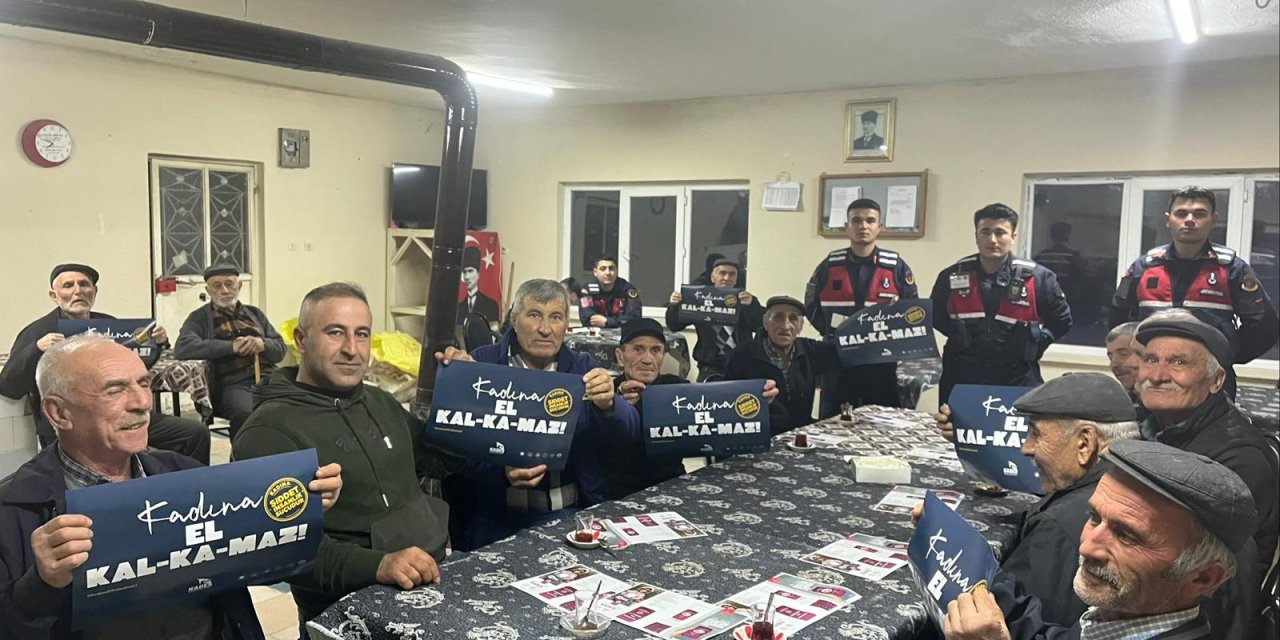 Jandarmadan “Kadına El Kalkamaz” Bilgilendirmesi