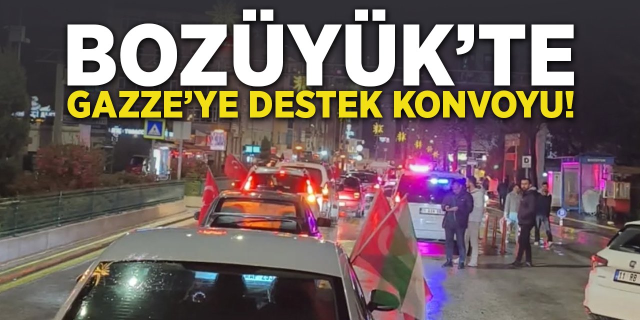 Bozüyük'te Gazze'ye Destek Konvoyu!