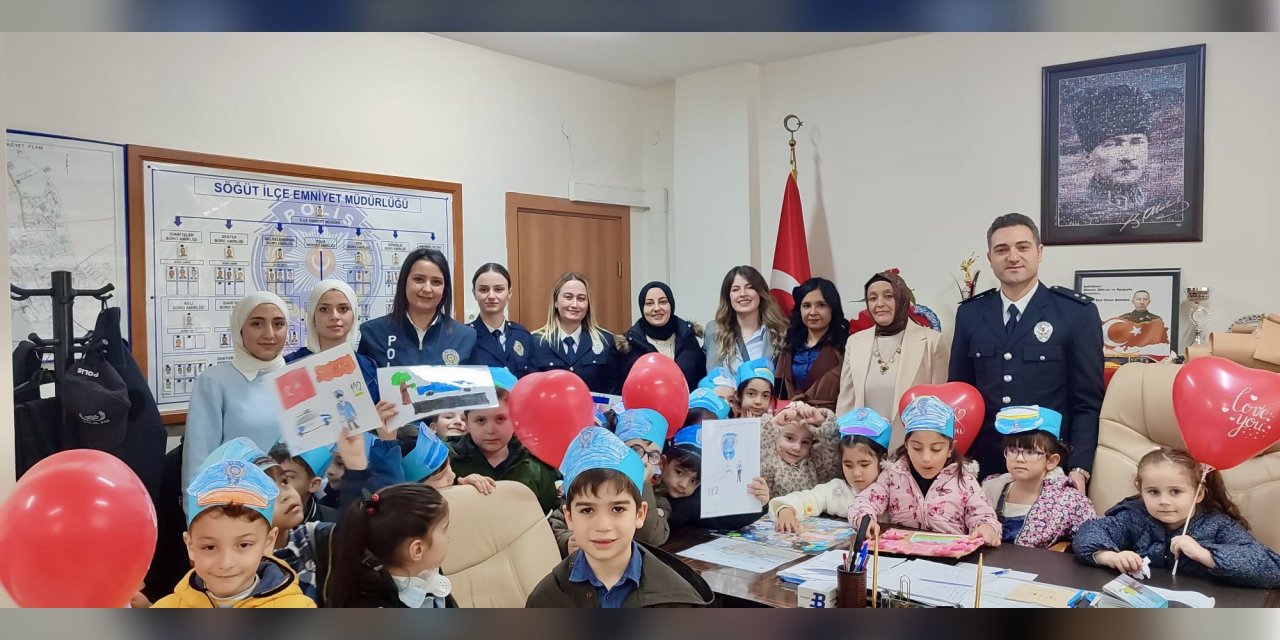 Miniklerden Polislere Ziyaret