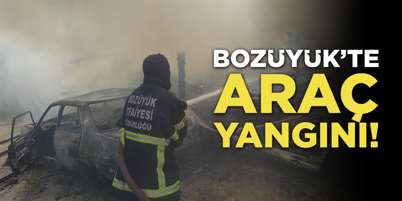 Bozüyük'te Araç Yangını!